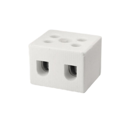 ONKA 0.75-1.5mm2 / 2-wire steatite connector / ceramic / porcelain - PORCELAIN TERMINAL BLOCK, 1070001