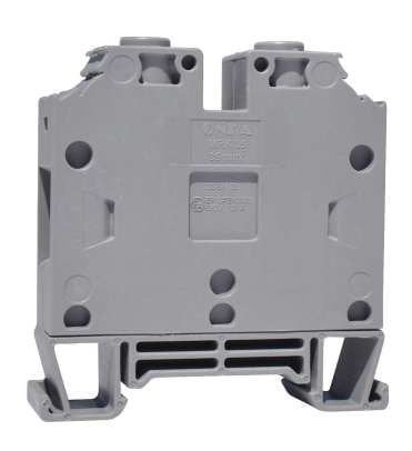 ONKA 35mm2 Terminal strip screw connector DIN rail 2-wire gray, 1010082