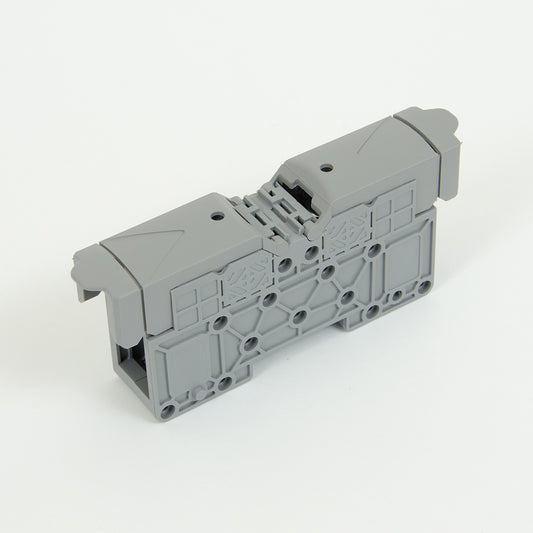ONKA 50mm2 M8 Screw connection for DIN rail with protective cover, gray, 1030031