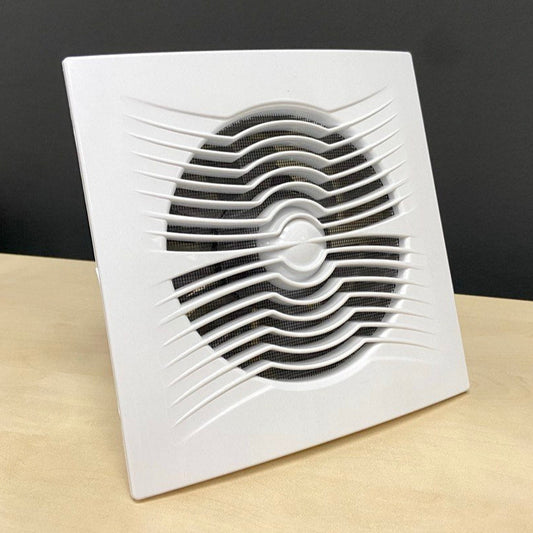 ARS - white wall axial fan for bathroom / WC with 150 mm grille, 280 m3/h, 340043