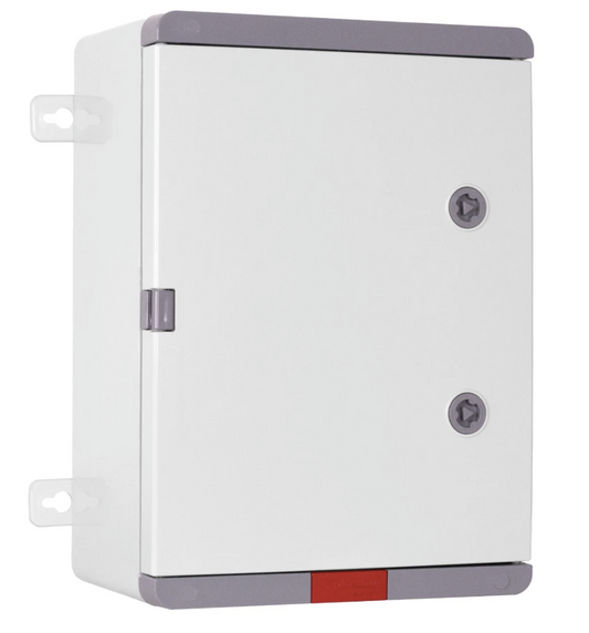 Plastic distribution cabinet with gray doors, Design Pro series, PD253515, IP67