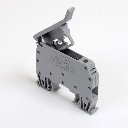 ONKA fuse terminal strip 6mm2 with screw connection (fuse not included), gray, 1010241