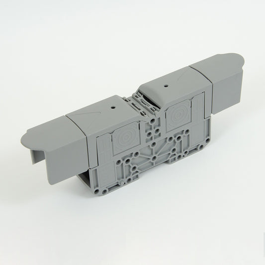 ONKA 120mm2 M10 Screw connection for DIN rail with protective cover, gray, 1030073