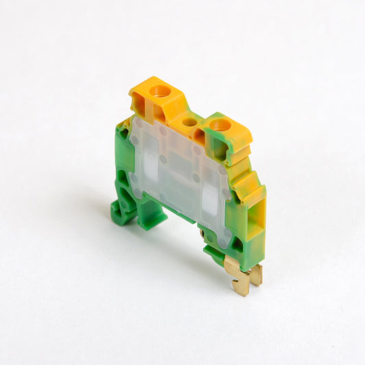 ONKA 10mm2 PE Terminal strip screw connection DIN rail 2-wire gray, 1010221