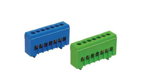 Jumper, 7 terminals, 16 mm2 cross-section, blue
