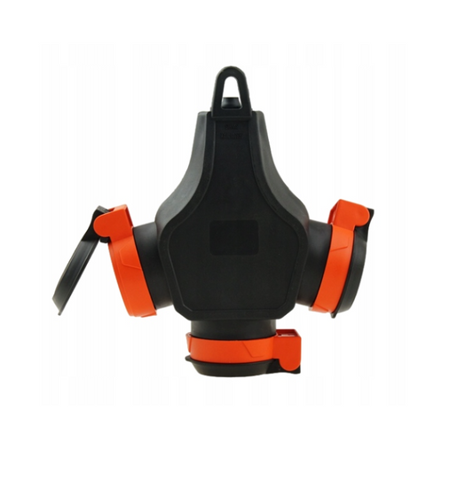French type rubber tee with 3 sockets 3WHS-E