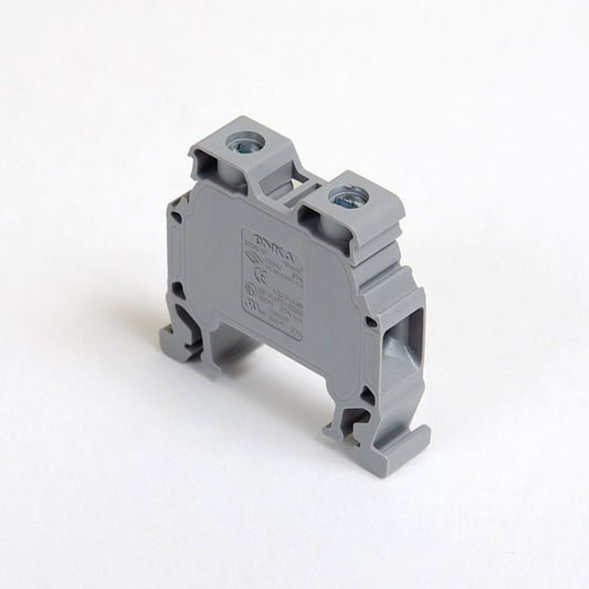 ONKA 10mm2 Terminal strip screw connection on DIN rail 2-wire gray, 1010042