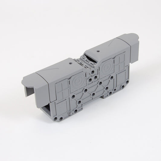 ONKA 70mm2 M8 Screw connection for DIN rail with protective cover, gray, 1030045