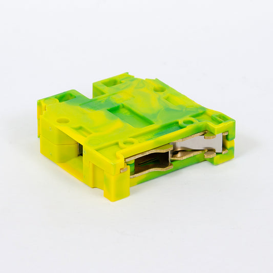 ONKA 35mm2 PE Terminal strip screw connection DIN rail 2-core gray, 1010533