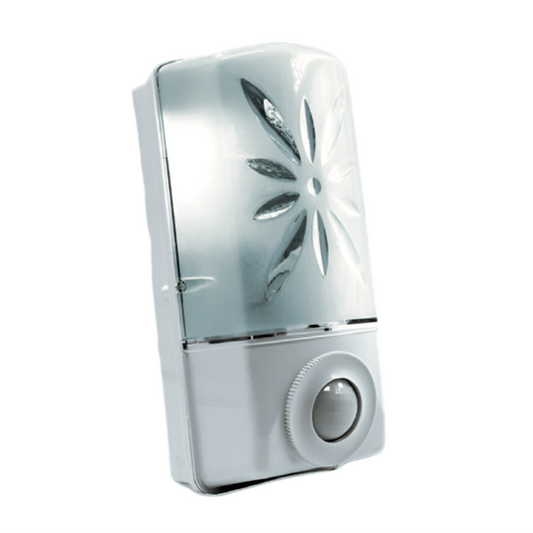 ARS Daystar IP20 - wall lamp E27 white with motion sensor / PIR sensor, for indoor mounting, 341327