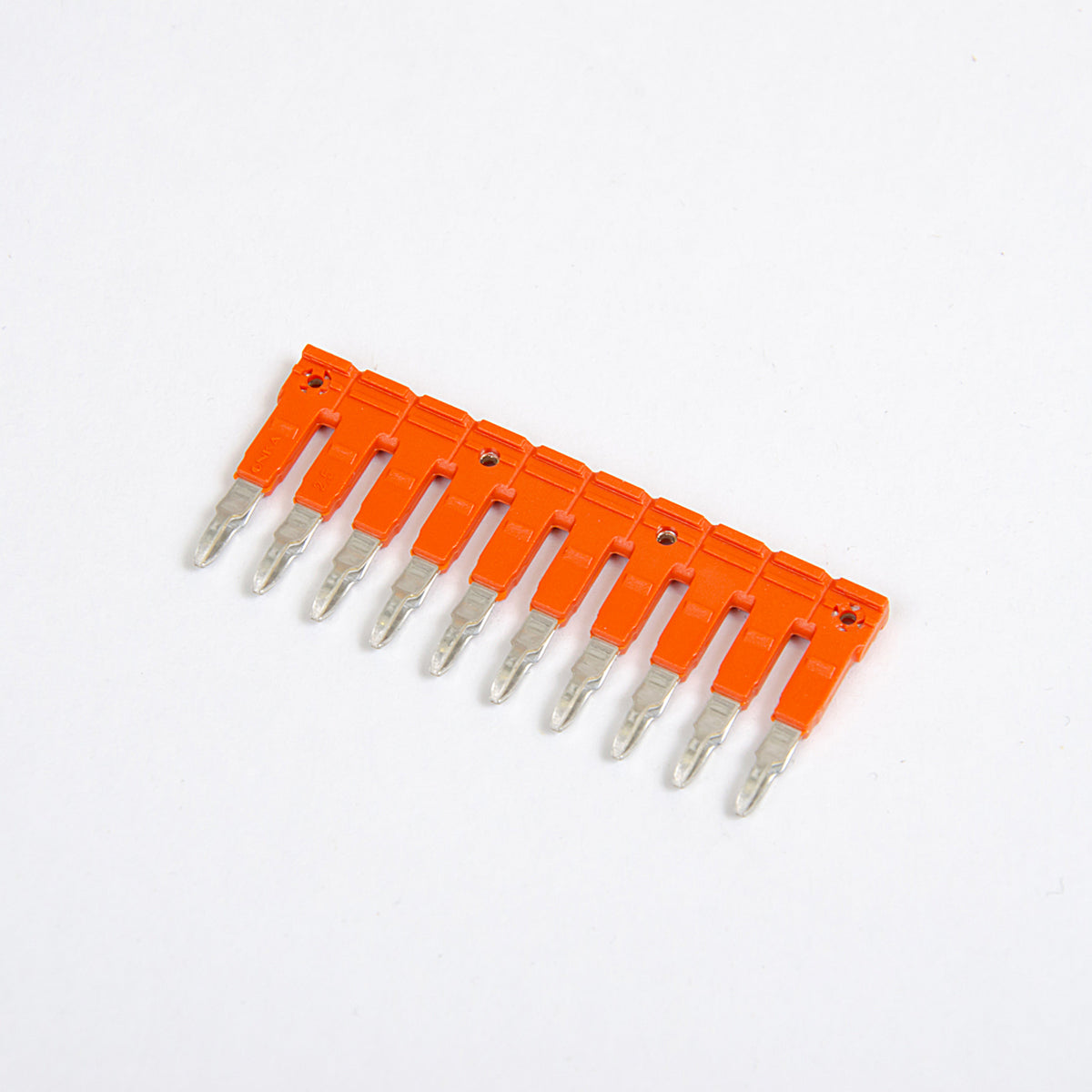 ONKA 2.5/10 Plug-in 10-way ridge bridge, insulated, universal (for spring and screw clamps 2.5 mm2), 1060109