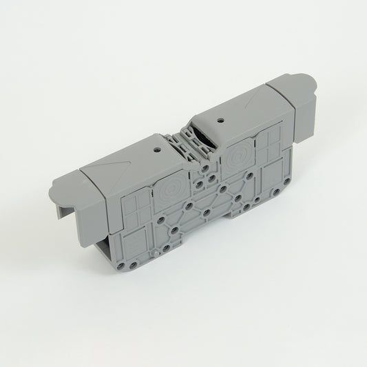ONKA 95mm2 M8 Screw connection for DIN rail with protective cover, gray, 1030059