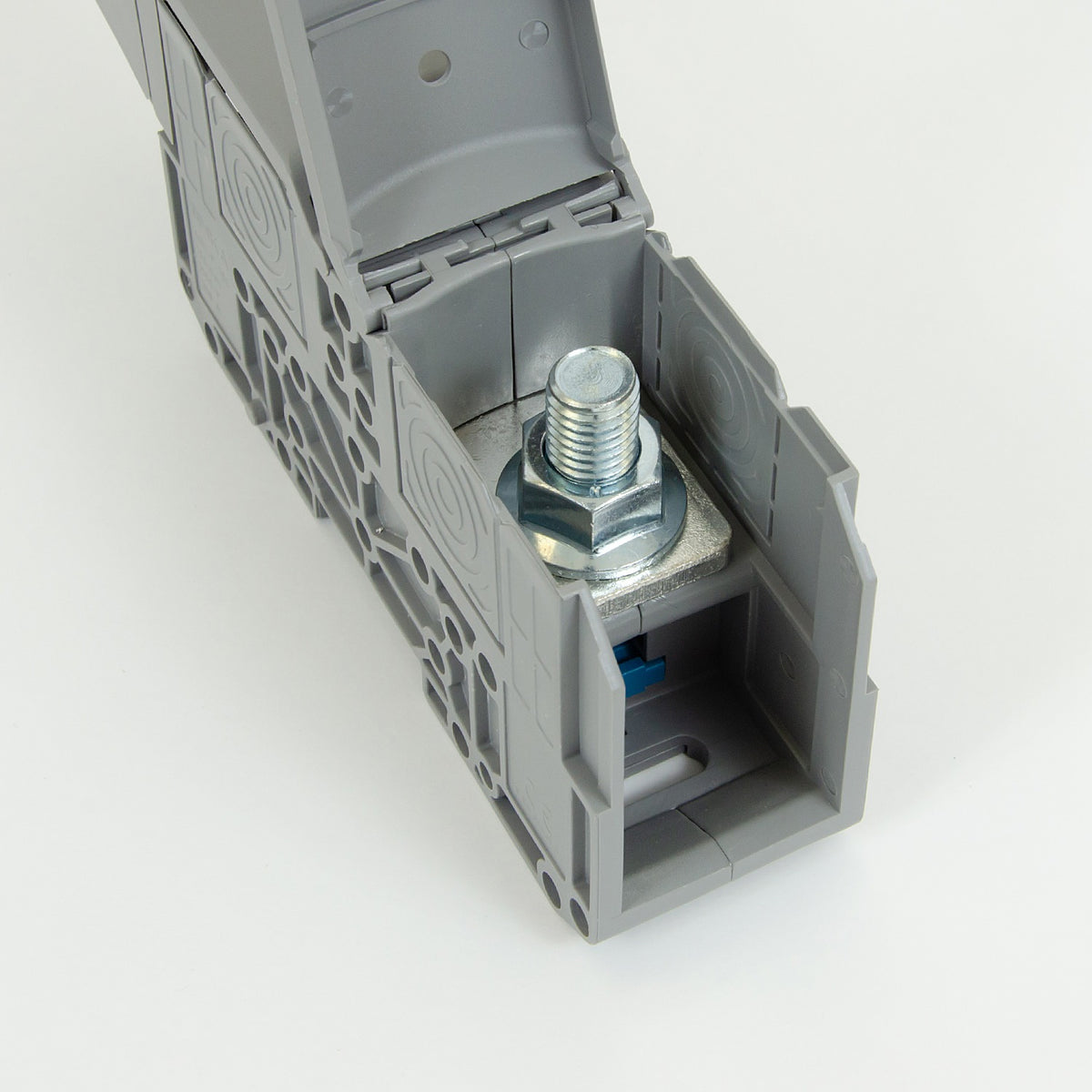 ONKA 150mm2 M12 Screw connection for DIN rail with protective cover, gray, 1030088