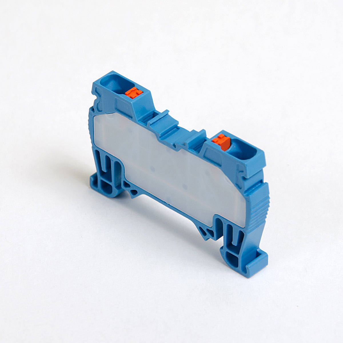 ONKA 4mm2 spring connector terminal strip DIN rail clamp 2-wire blue, 1020027