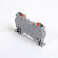 ONKA 4mm2 spring terminal strip connector terminal strip DIN rail 2-wire gray, 1020024
