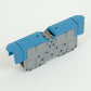 ONKA 95mm2 M8 Screw connection for DIN rail with protective cover, blue, 1030062