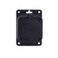 Socket outlet, French type E (Pin), black "rubber" for surface 250V, 16A, IP44, 2P+Z, 1KMP-E, Bylion