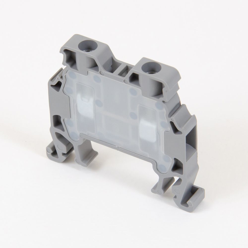 ONKA 1.5mm2 Terminal strip screw connector for DIN rail 2-wire gray, 1010002
