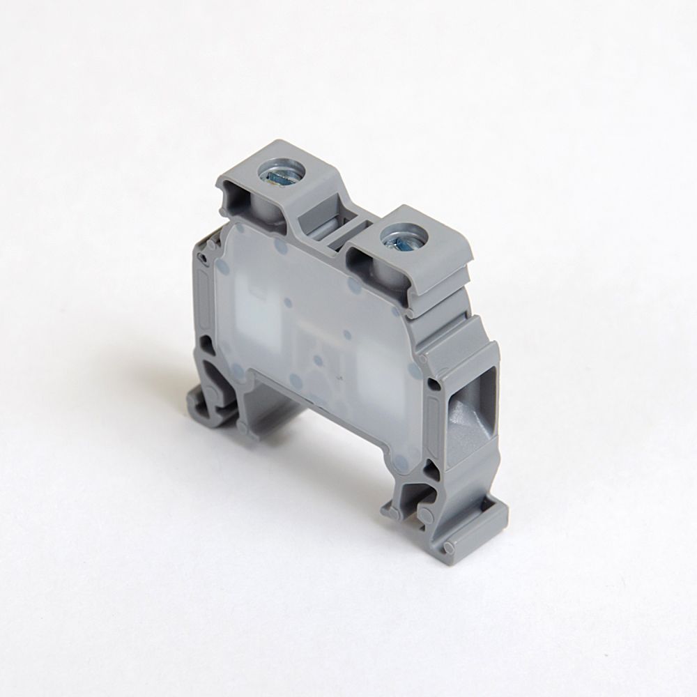 ONKA 10mm2 Terminal strip screw connection on DIN rail 2-wire gray, 1010042