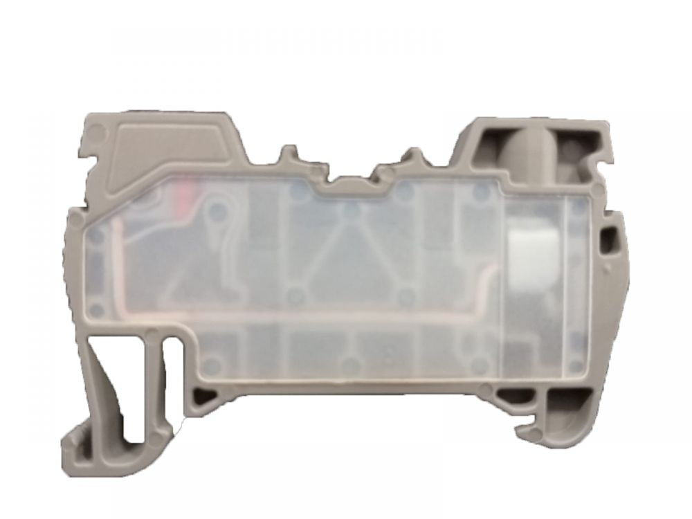 ONKA 2.5mm2 Hybrid screw / spring terminal block DIN rail 2-wire gray, 1040002
