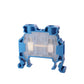 ONKA 4mm2 Terminal strip screw connection on DIN rail 2-core blue, 1010025