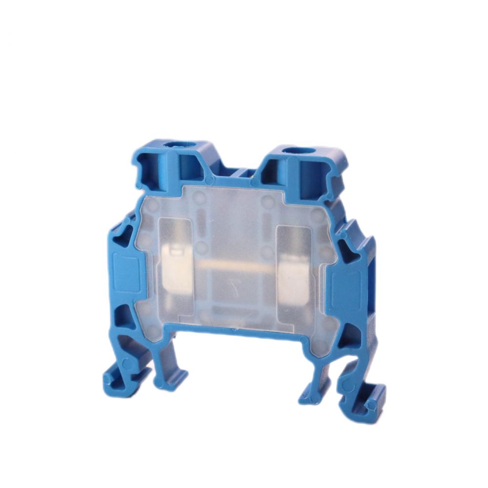 ONKA 4mm2 Terminal strip screw connection on DIN rail 2-core blue, 1010025