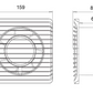 Alize ARS- white wall axial bathroom / WC fan white with grille quiet 100mm, 90 m3/h, 348562