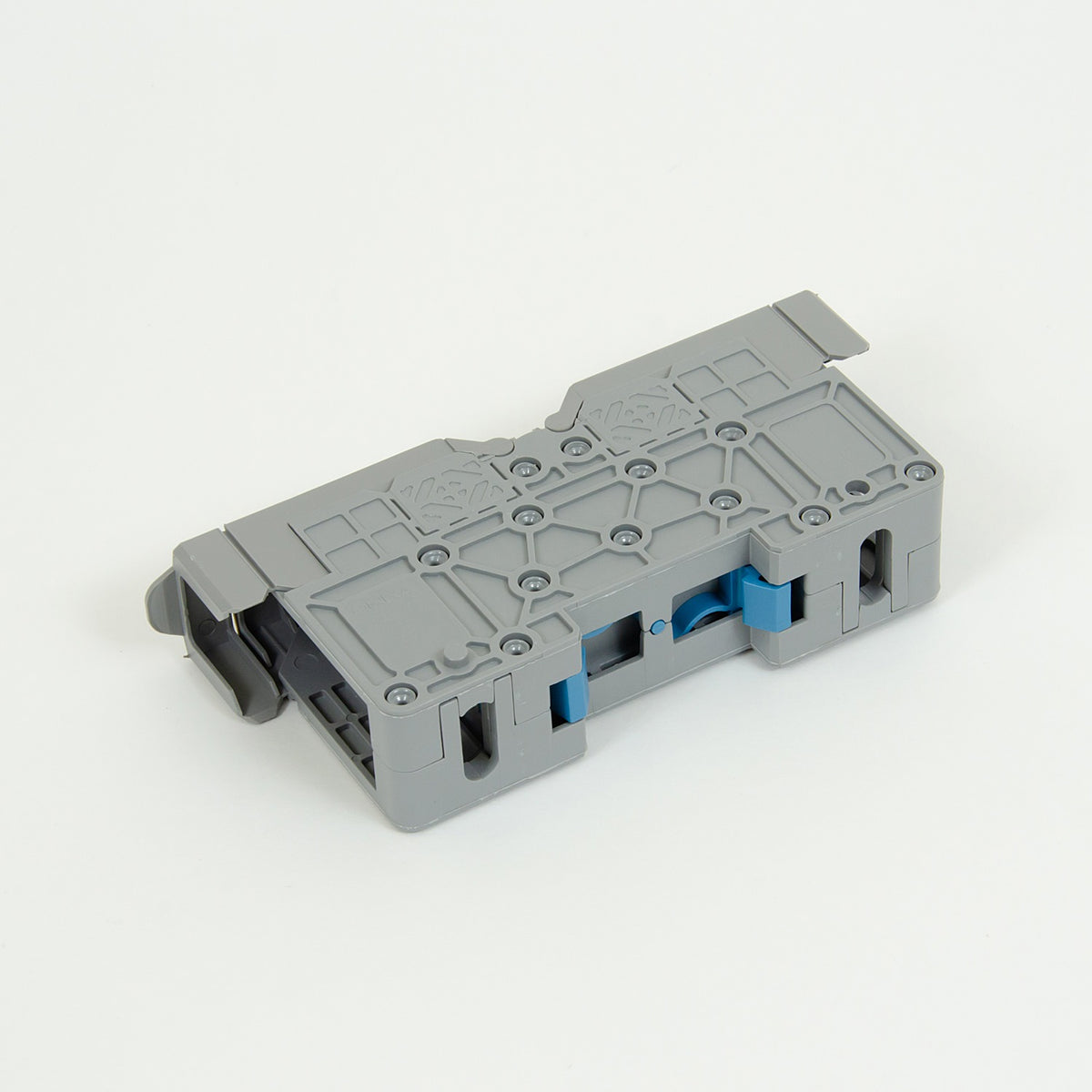 ONKA 50mm2 M8 Screw connection for DIN rail with protective cover, gray, 1030031