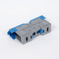 ONKA 50mm2 M8 Screw connection for DIN rail with protective cover, blue, 1030034