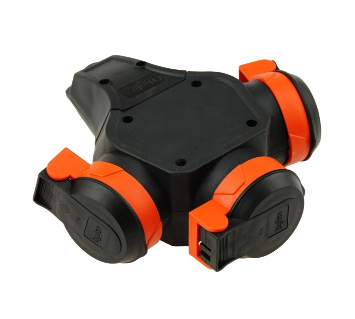 French type rubber tee with 3 sockets 3WHS-E