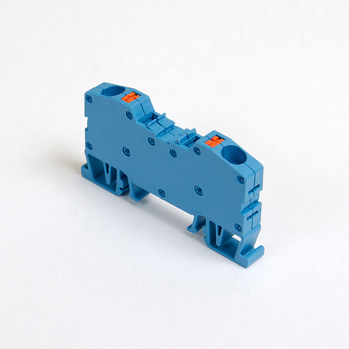 ONKA 6mm2 spring terminal block DIN rail clamp 2-wire blue, 1020037