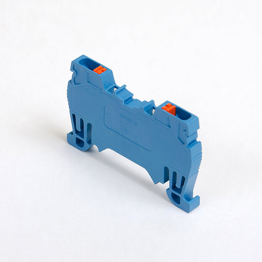 ONKA 1.5mm2 spring connector terminal strip DIN rail clamp 2-wire blue, 1020005