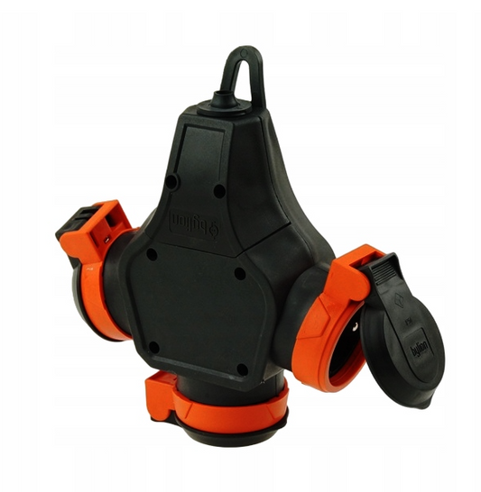 French type rubber tee with 3 sockets 3WHS-E