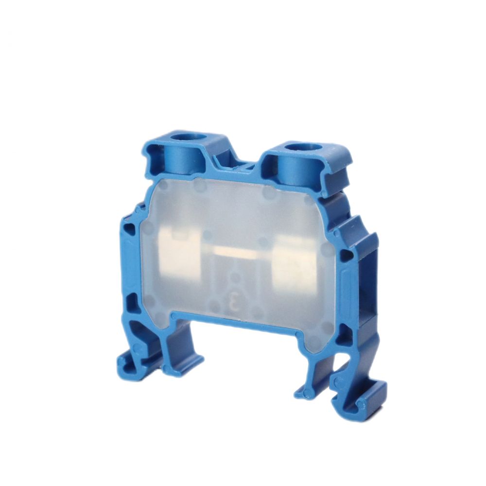 ONKA 6mm2 Terminal strip screw connection on DIN rail 2-core blue, 1010035