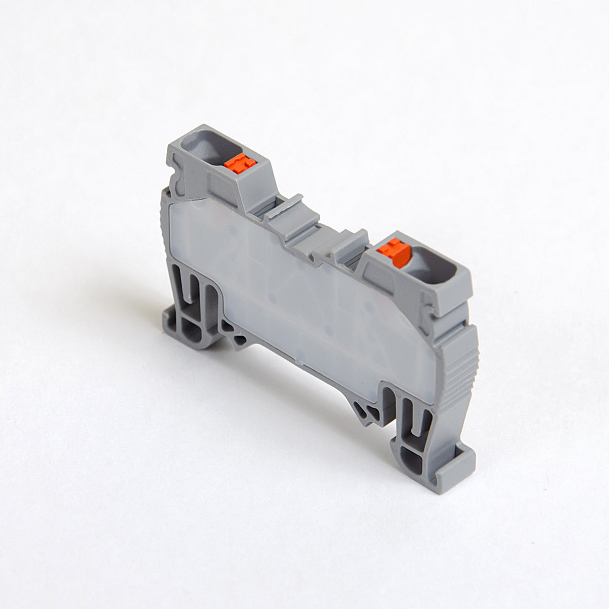 ONKA 4mm2 spring terminal strip connector terminal strip DIN rail 2-wire gray, 1020024