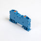 ONKA 10mm2 spring terminal block DIN rail clamp 2-wire blue, 1020047