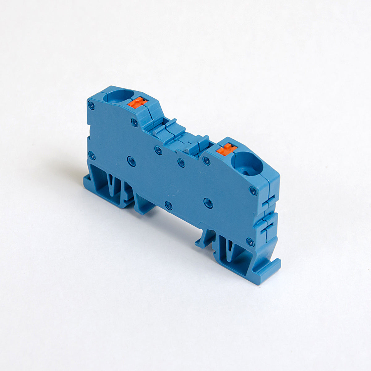 ONKA 10mm2 spring terminal block DIN rail clamp 2-wire blue, 1020047