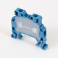ONKA 2.5mm2 Screw terminal block connector DIN rail 2-core blue, 1010015