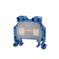 ONKA 10mm2 Terminal strip screw connection on DIN rail 2-core blue, 1010045