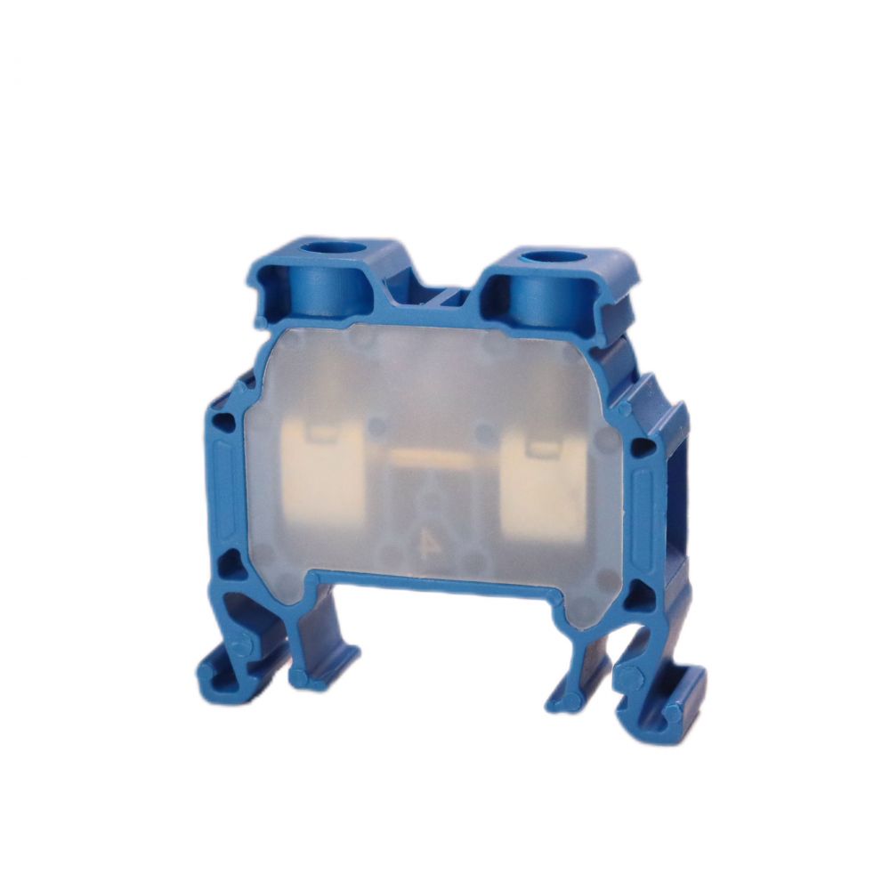 ONKA 10mm2 Terminal strip screw connection on DIN rail 2-core blue, 1010045