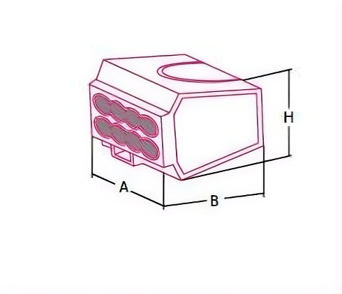 2-pole TRANSPARENT connector, 2.5 mm²