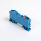 ONKA 10mm2 spring terminal block DIN rail clamp 2-wire blue, 1020047