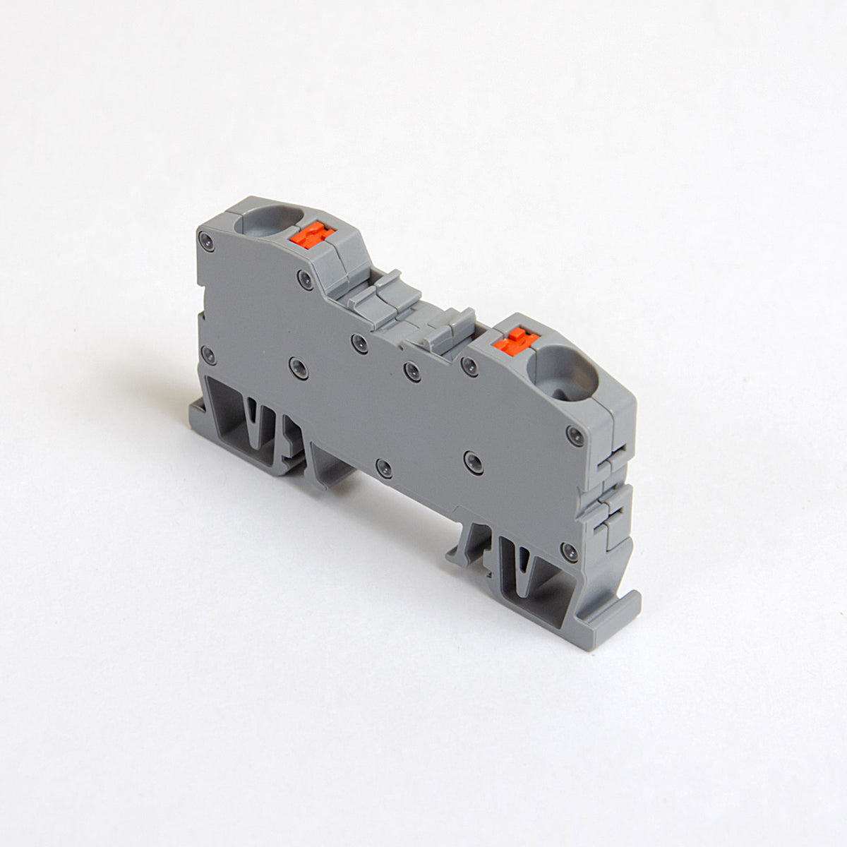 ONKA 10mm2 spring terminal strip terminal strip DIN rail 2-wire gray, 1020044