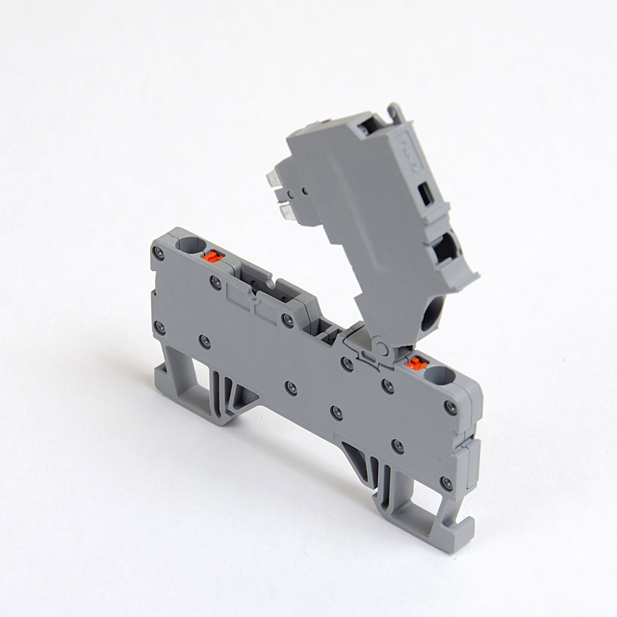 ONKA fuse terminal strip 2.5 mm2 with screw connection (fuse not included), gray, 1020223