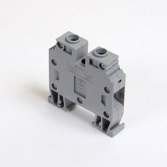 ONKA 16mm2 Terminal strip screw connection on DIN rail 2-wire gray, 1010052