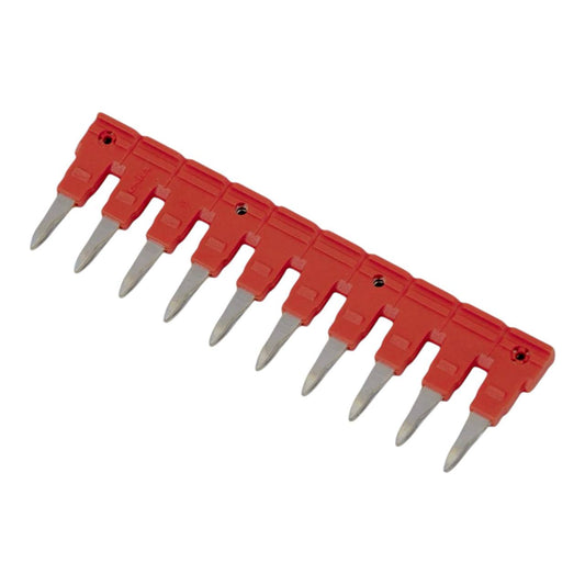 ONKA 10/10 Plug-in 10-foot ridge bridge, insulated, for 10 mm2 spring clamp terminal strip, 1060134