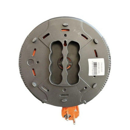 Compact cassette reel extension cord, 5m cable with 4 sockets IP20 + USB + thermal fuse + child safety fuse, 3x1mm2, SCHUKO type grounding, PHE-05310-F-USB