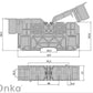 ONKA 50mm2 M8 Screw connection for DIN rail with protective cover, gray, 1030031