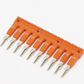 ONKA 4/10 Plug-in 10-way ridge bridge, insulated, universal (for spring and screw clamps 4mm2), 1060114
