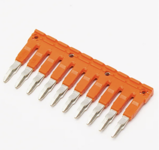 ONKA 4/10 Plug-in 10-way ridge bridge, insulated, universal (for spring and screw clamps 4mm2), 1060114